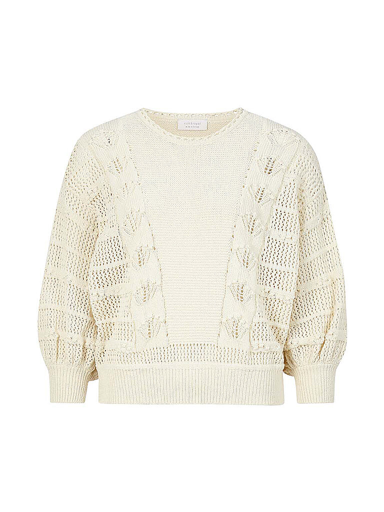 RICH & ROYAL Pullover Oversized Fit creme | S